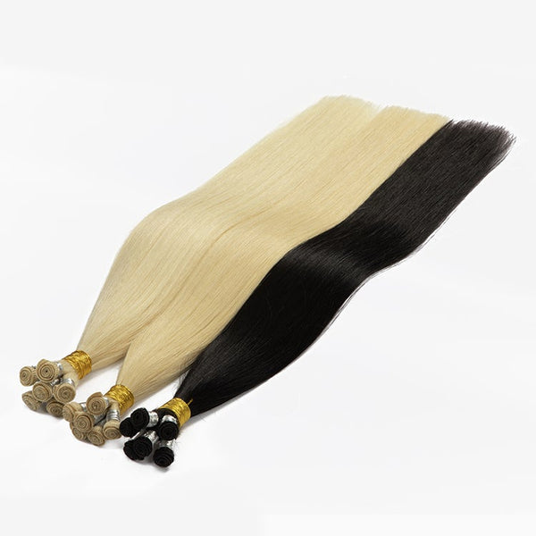 hand tied weft hair extension