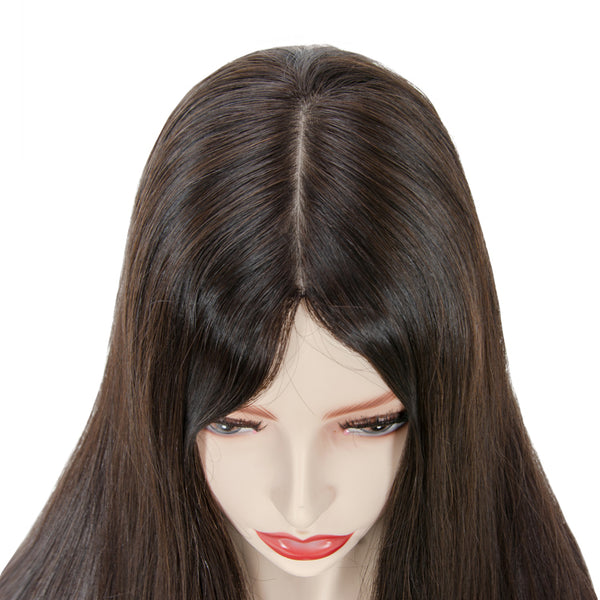 Hot Sell Jewish Mongolian Hair Kosher Wig 4X4 5X5 Silk Top With Front Lace Jewish Wigs